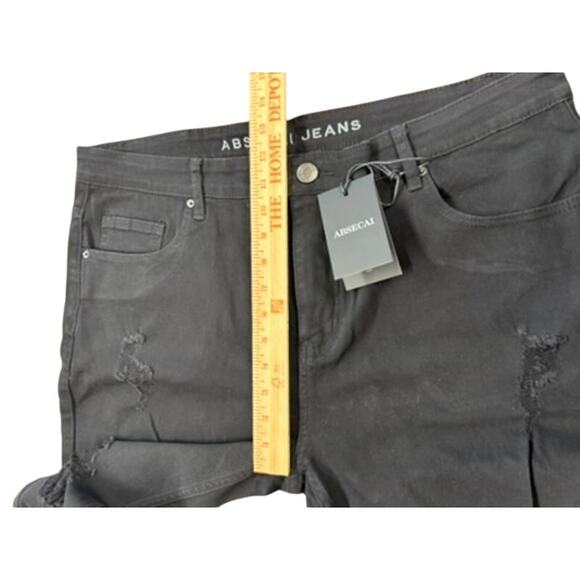 NWT!! "ABSECAI" SZ 40 Distressed Straight Leg/Skinny Jean Skateboarder Stretch - Picture 3 of 7